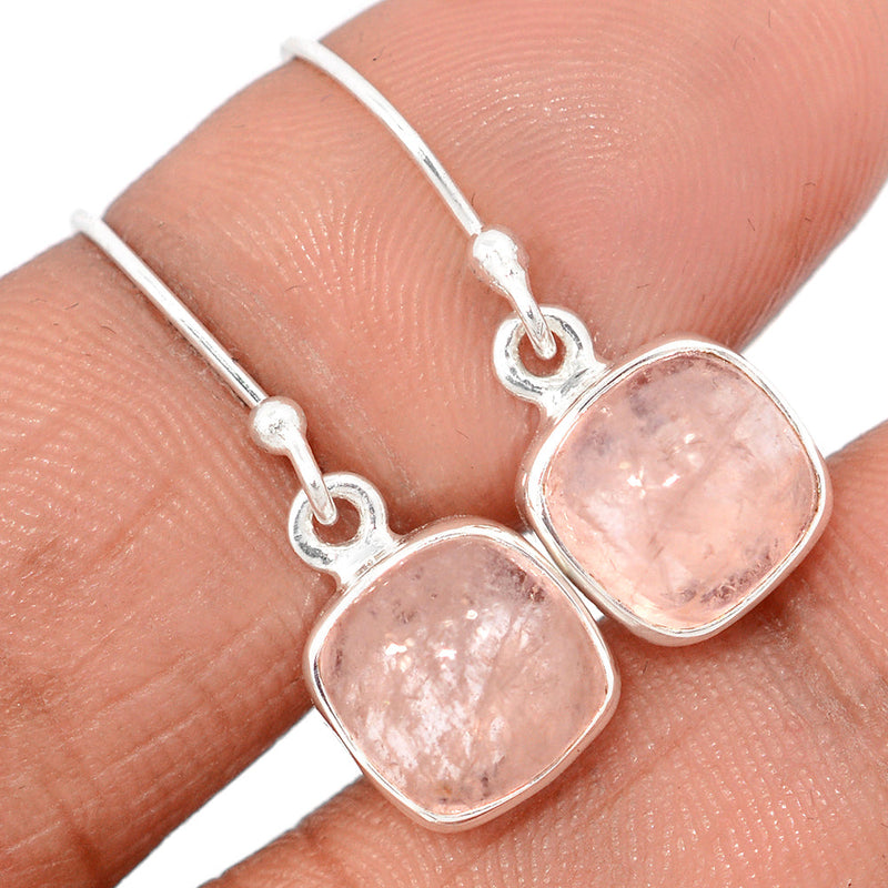 1" Morganite Cabochon Earrings - MGCE108