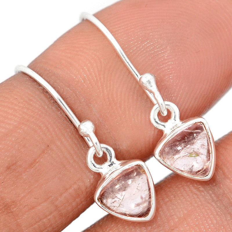1" Morganite Cabochon Earrings - MGCE110