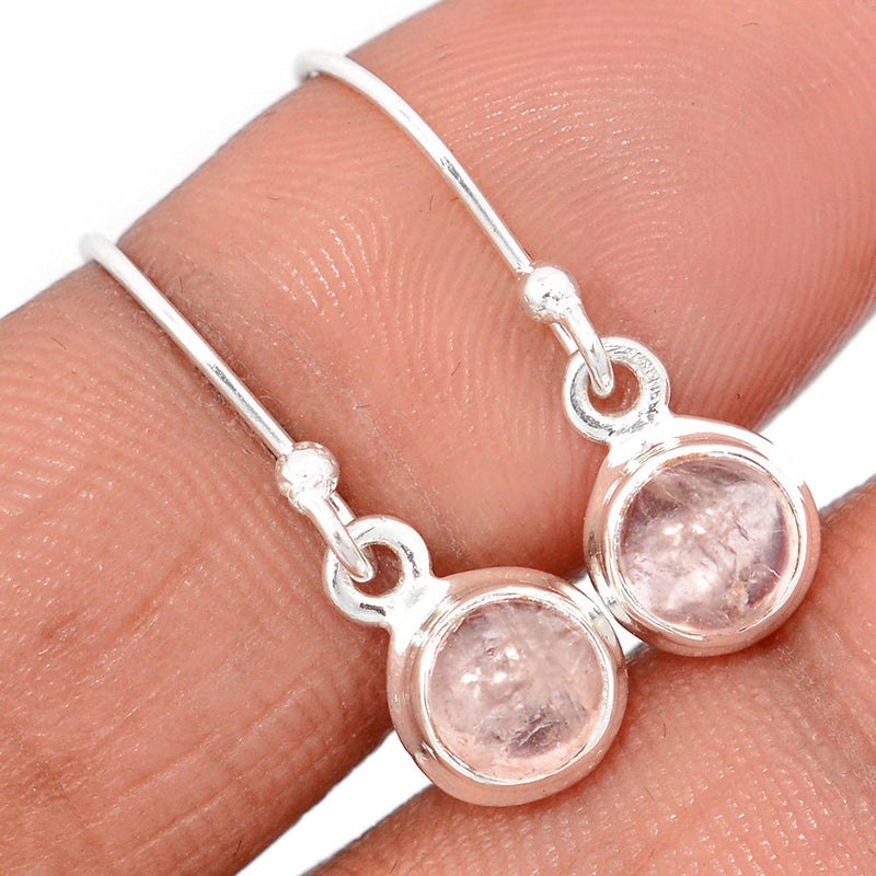1" Morganite Cabochon Earrings - MGCE111