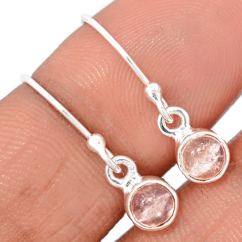 1" Morganite Cabochon Earrings - MGCE113