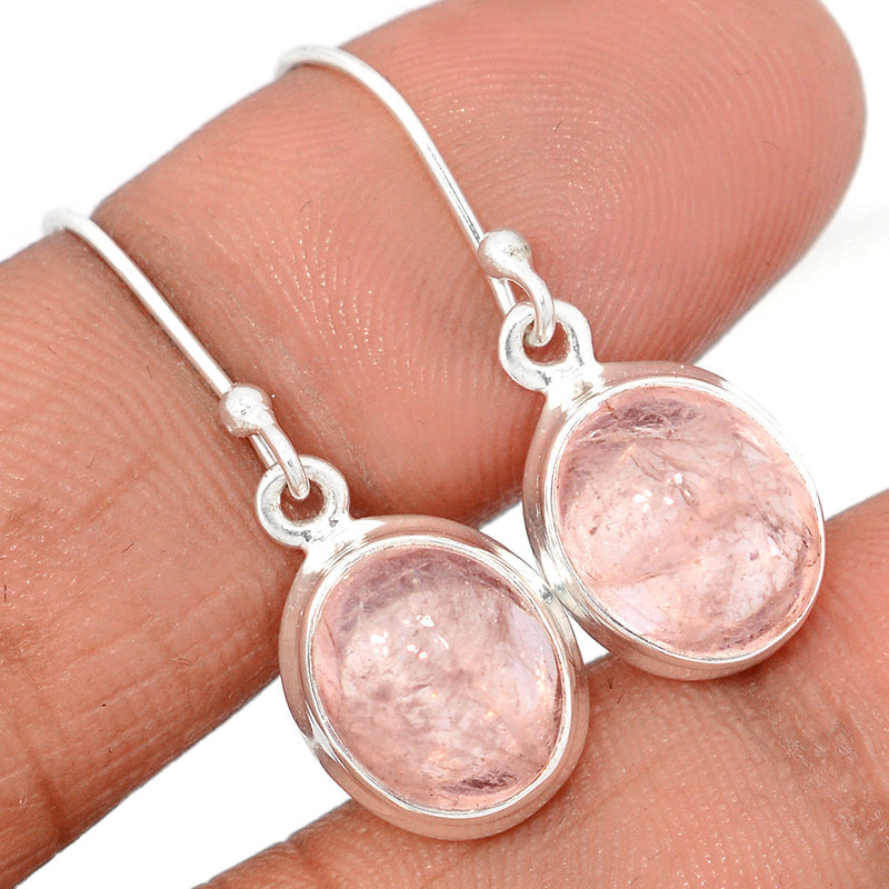 1.1" Morganite Cabochon Earrings - MGCE114