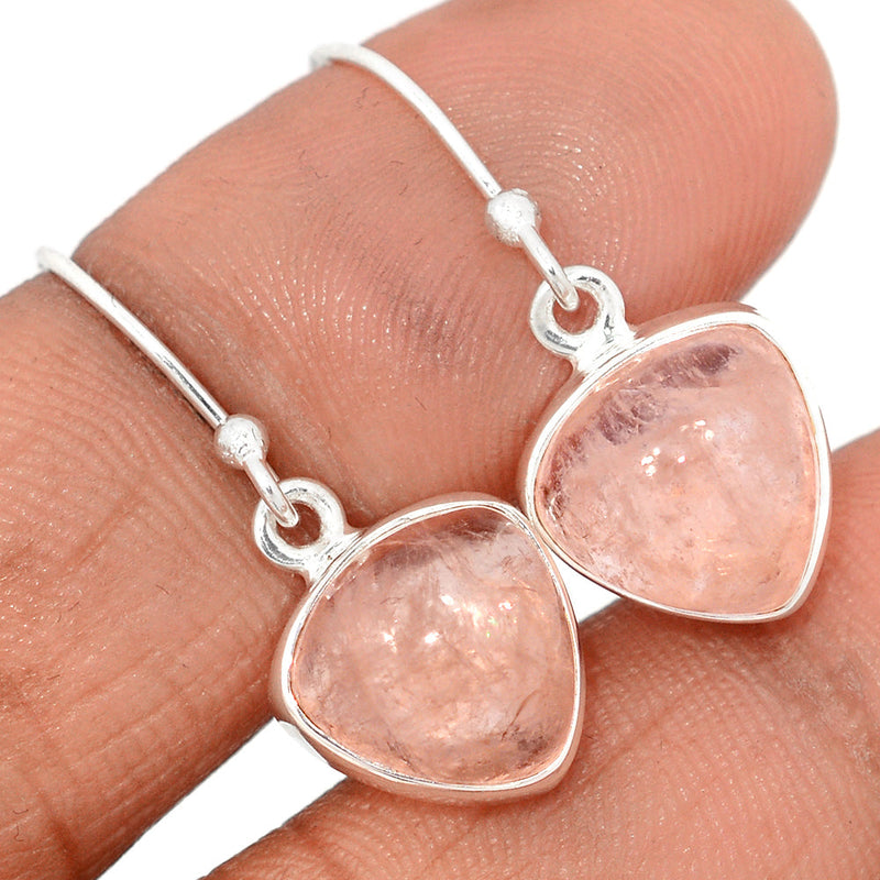 1.1" Morganite Cabochon Earrings - MGCE94