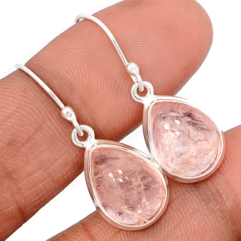 1.2" Morganite Cabochon Earrings - MGCE95