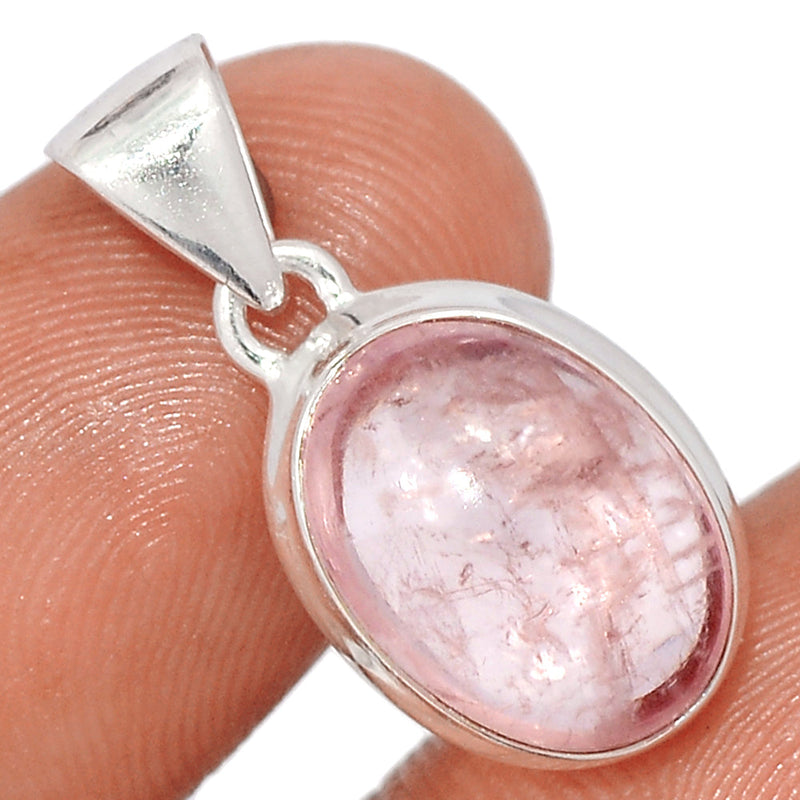 1" Morganite Cabochon Pendants - MGCP163