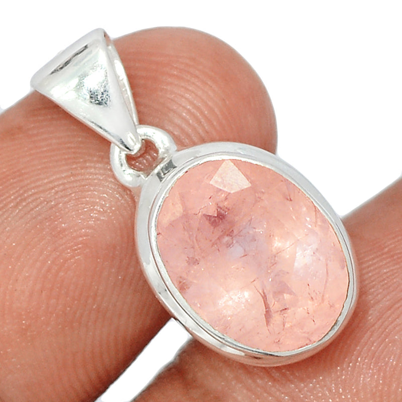 1" Morganite Faceted Pendants - MGFP551
