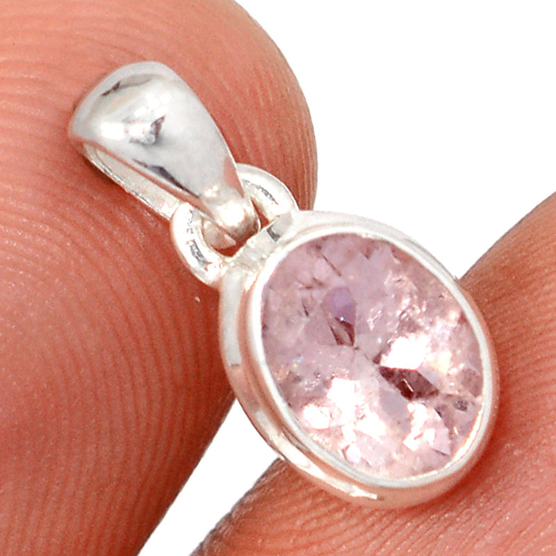 0.6" Morganite Faceted Pendants - MGFP593