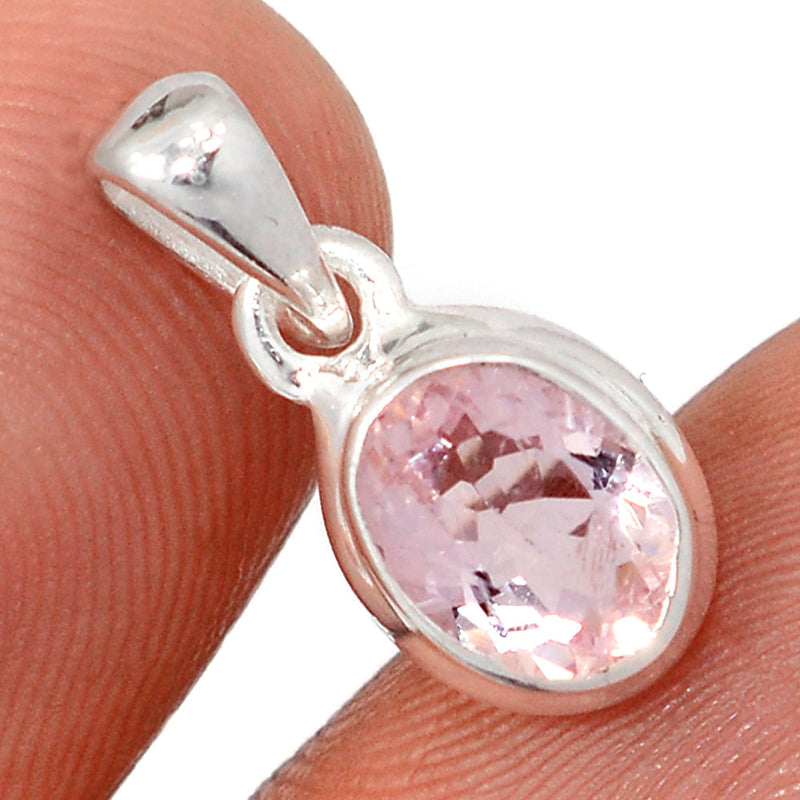 0.6" Morganite Faceted Pendants - MGFP598