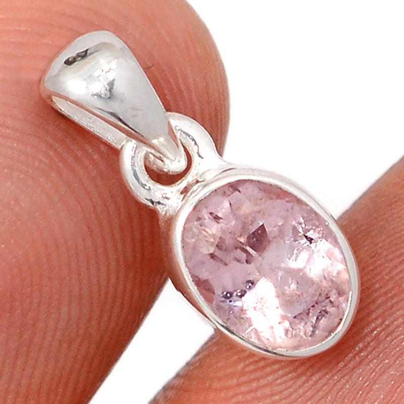 0.6" Morganite Faceted Pendants - MGFP603
