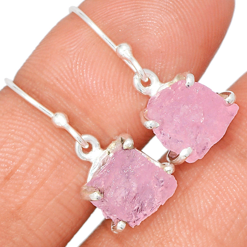 1" Claw - Morganite Rough Earrings - MGNE467