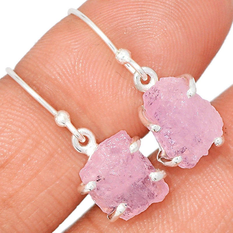 1" Claw - Morganite Rough Earrings - MGNE468