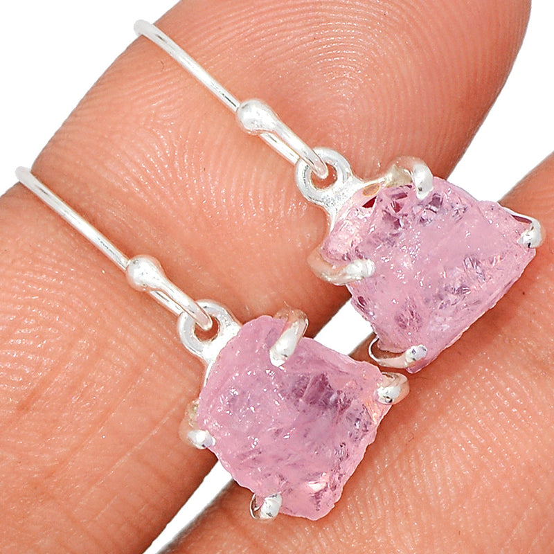 1" Claw - Morganite Rough Earrings - MGNE471