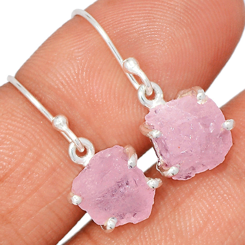 1" Claw - Morganite Rough Earrings - MGNE472
