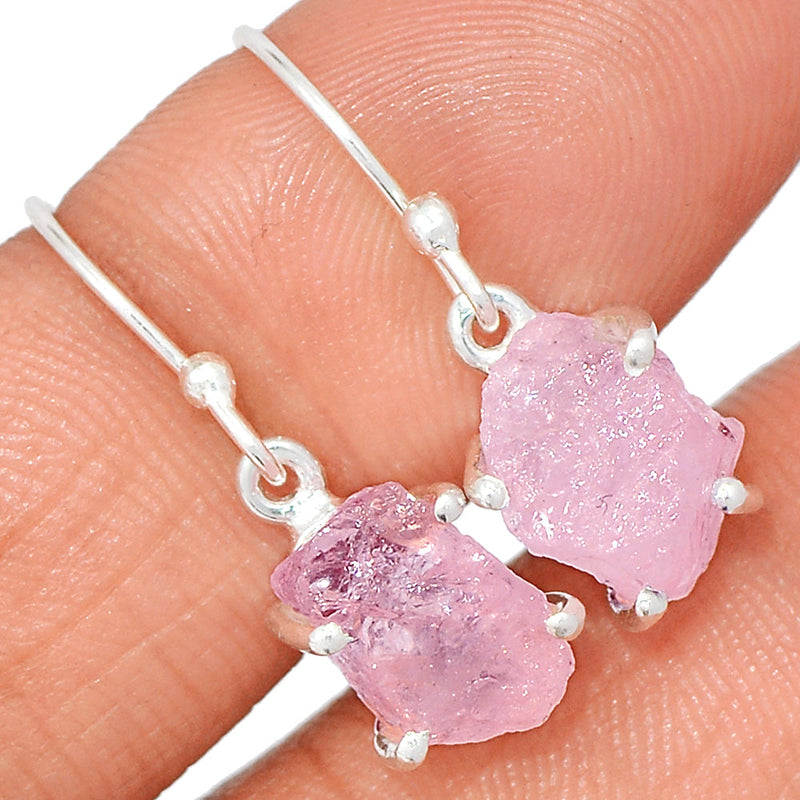1" Claw - Morganite Rough Earrings - MGNE475