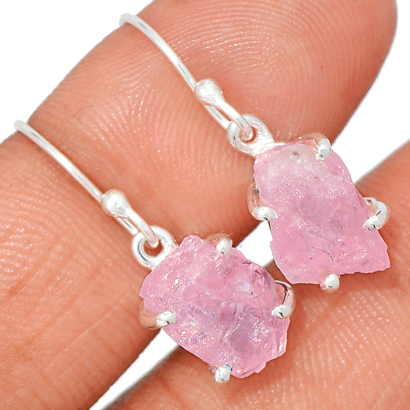 1" Claw - Morganite Rough Earrings - MGNE478