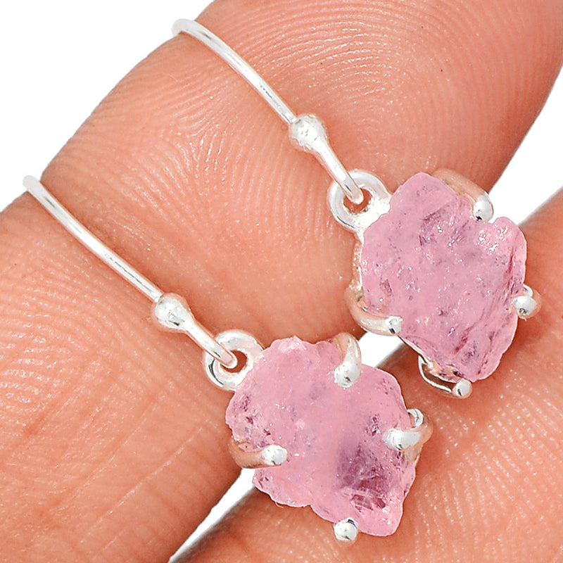 1" Claw - Morganite Rough Earrings - MGNE479