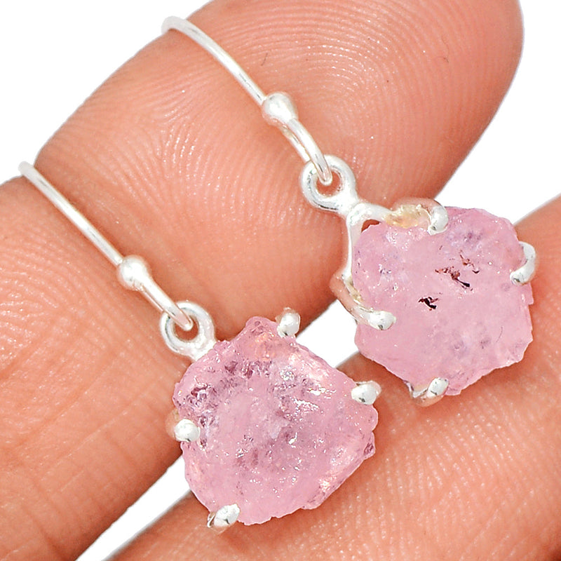 1" Claw - Morganite Rough Earrings - MGNE480