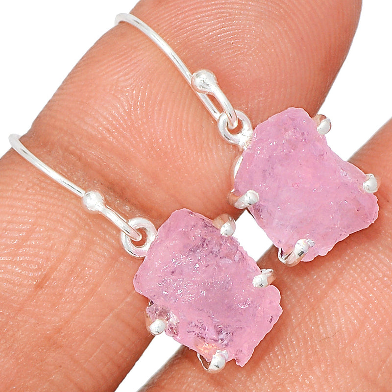 1.1" Claw - Morganite Rough Earrings - MGNE484