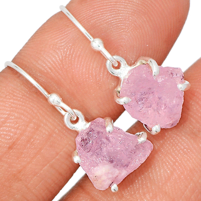 1" Claw - Morganite Rough Earrings - MGNE486