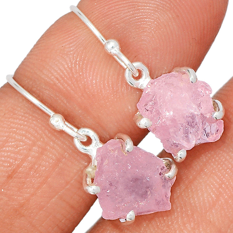 1" Claw - Morganite Rough Earrings - MGNE489