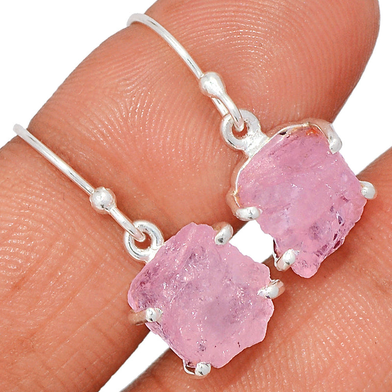 1" Claw - Morganite Rough Earrings - MGNE501