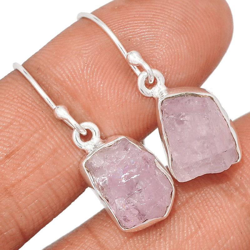 1.2" Morganite Rough Earrings - MGNE509