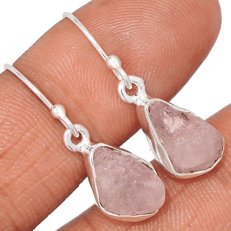 1.1" Morganite Rough Earrings - MGNE531