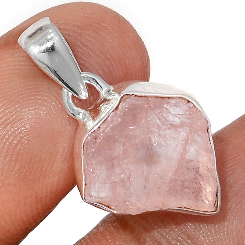 1" Morganite Rough Pendants - MGNP779