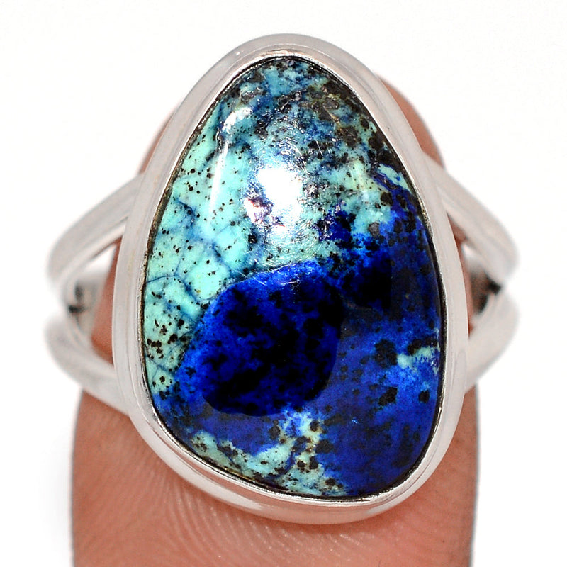 Azurite In Malachite Ring - MIAR662