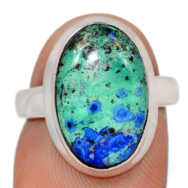 Azurite In Malachite Ring - MIAR705