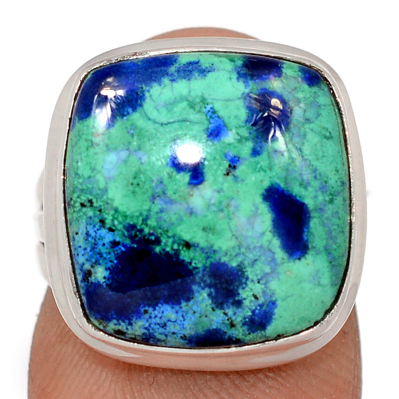 Azurite In Malachite Ring - MIAR719