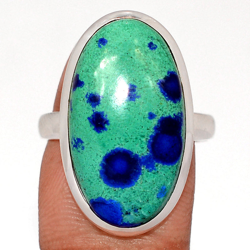Azurite In Malachite Ring - MIAR730