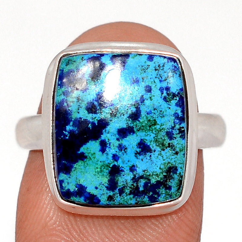Azurite In Malachite Ring - MIAR734