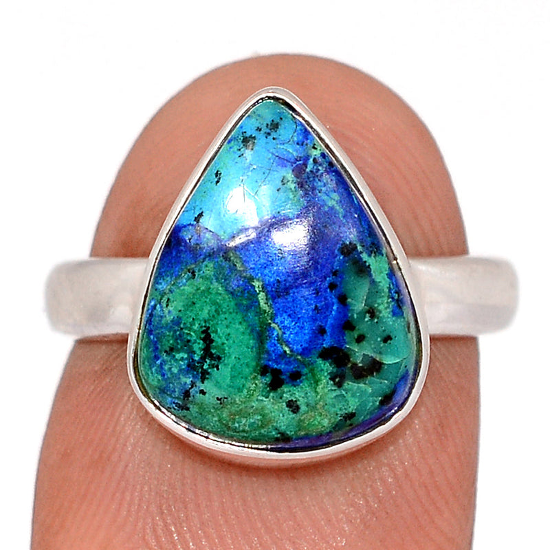 Azurite In Malachite Ring - MIAR744