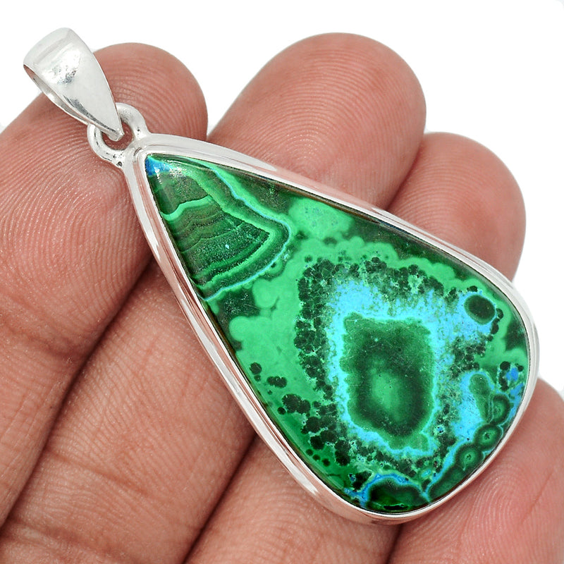 2.1" Malachite In Chrysocolla Pendants - MICP1853
