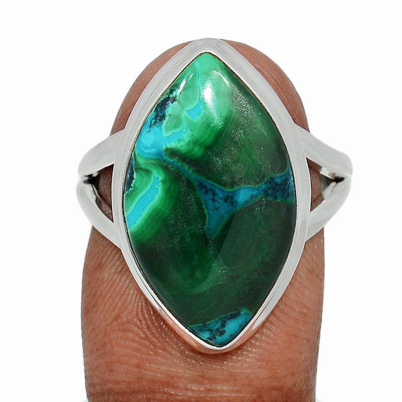 Malachite In Chrysocolla Ring - MICR1409