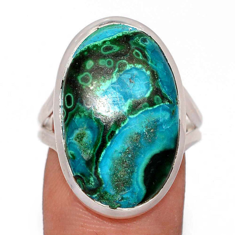 Malachite In Chrysocolla Ring - MICR1575