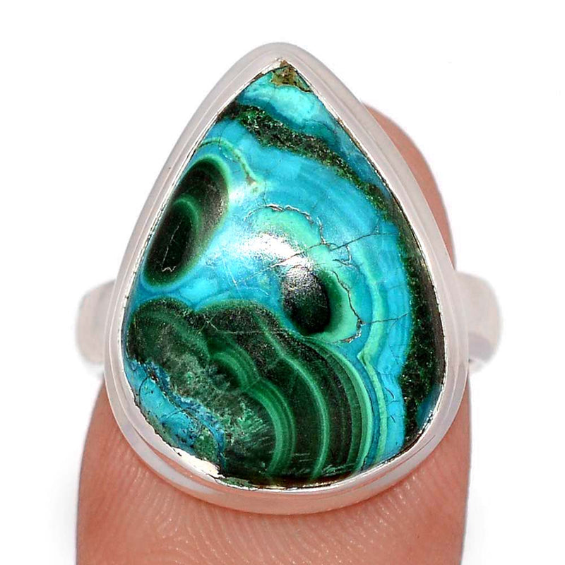 Malachite In Chrysocolla Ring - MICR1579
