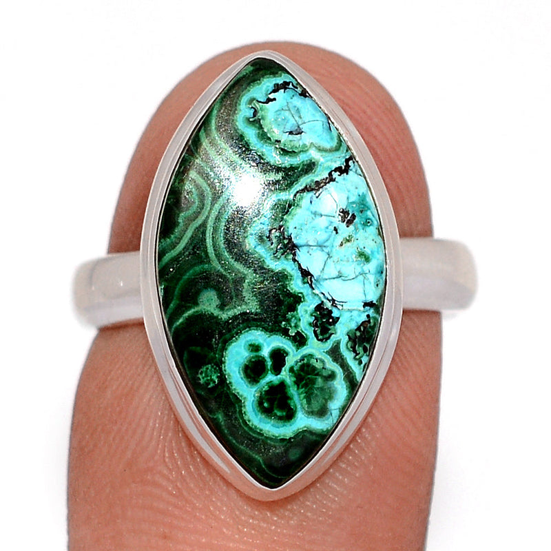 Malachite In Chrysocolla Ring - MICR1583
