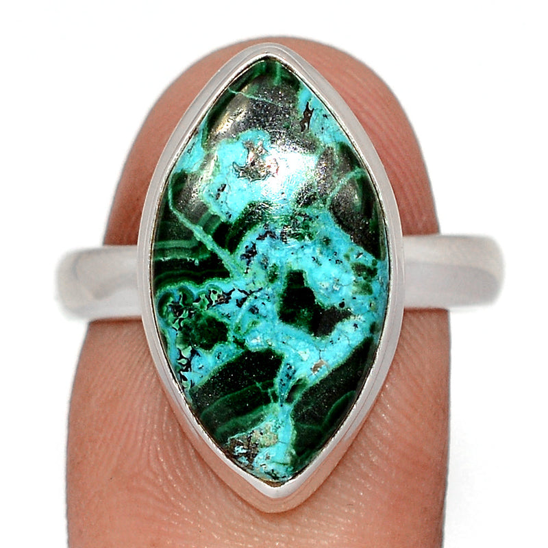 Malachite In Chrysocolla Ring - MICR1591