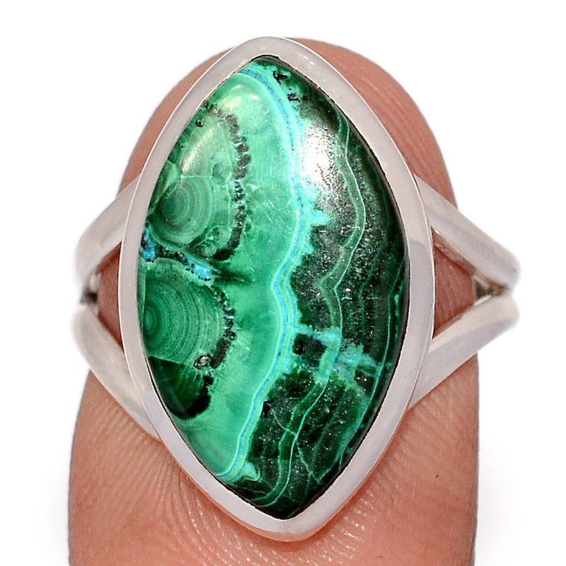 Malachite In Chrysocolla Ring - MICR1592