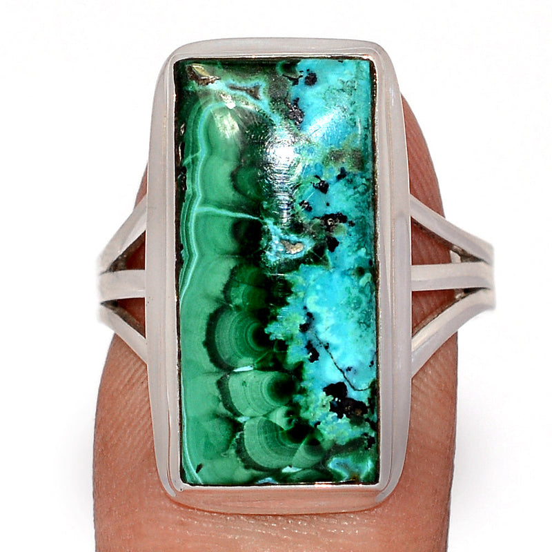 Malachite In Chrysocolla Ring - MICR1594