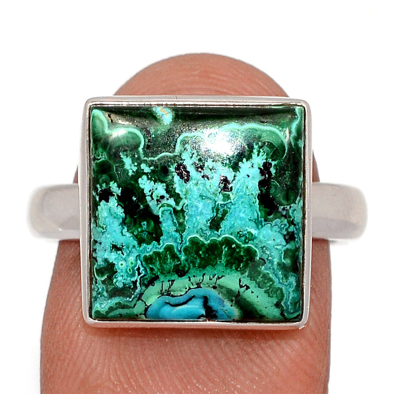 Malachite In Chrysocolla Ring - MICR1598