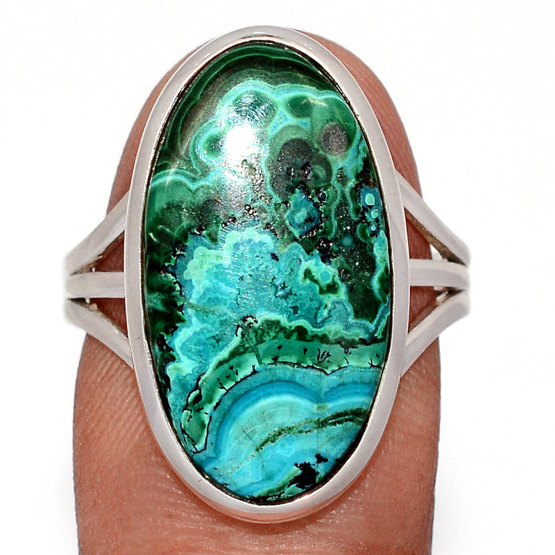 Malachite In Chrysocolla Ring - MICR1609