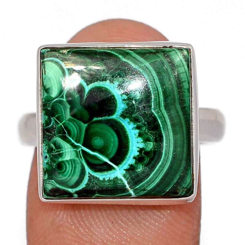 Malachite In Chrysocolla Ring - MICR1616