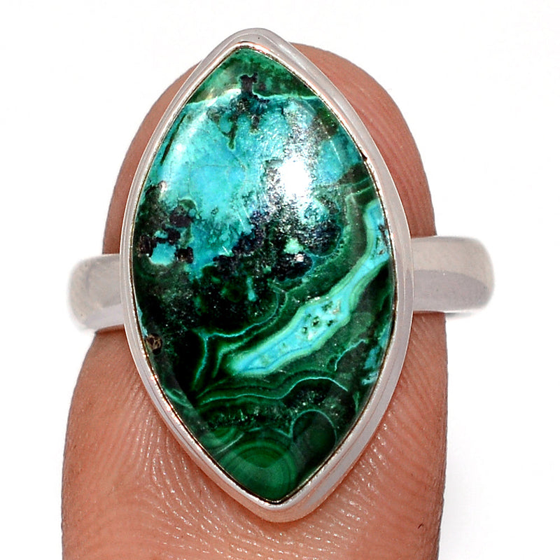 Malachite In Chrysocolla Ring - MICR1619