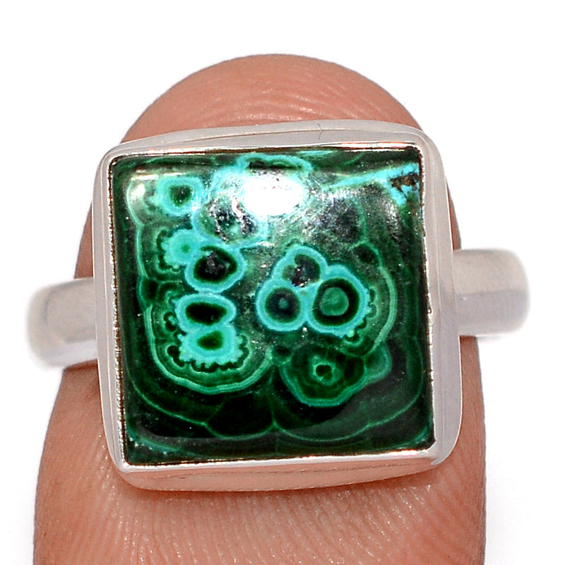 Malachite In Chrysocolla Ring - MICR1620