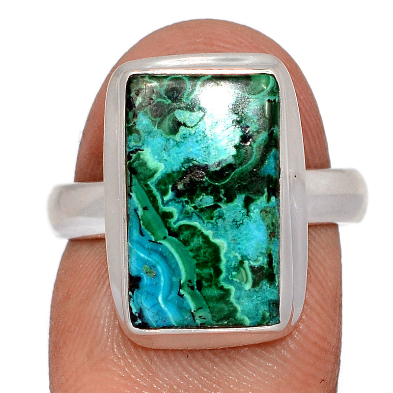 Malachite In Chrysocolla Ring - MICR1622