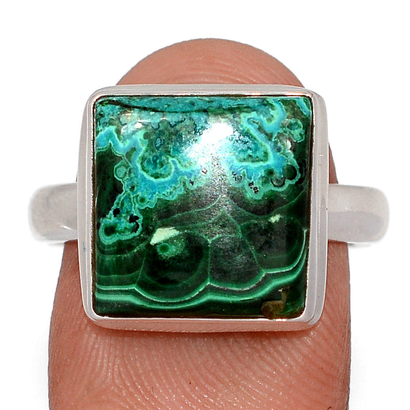 Malachite In Chrysocolla Ring - MICR1623