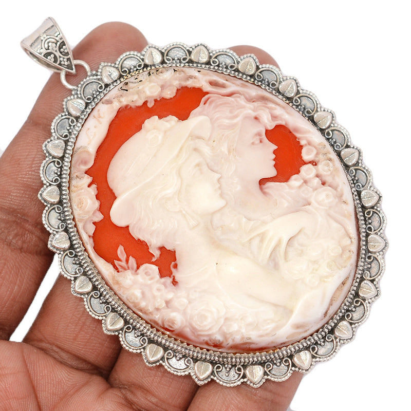 3.5" Jumbo - Cameo Pendants - MIXP121 - Weight 45.7g