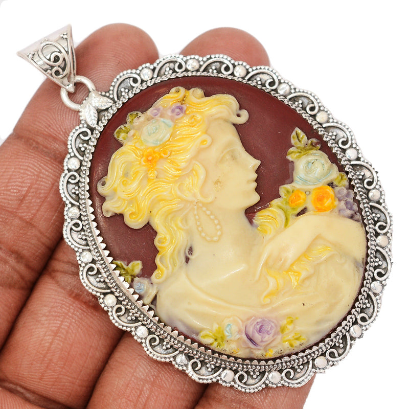 3" Jumbo - Cameo Pendants - MIXP122 - Weight 30.6g